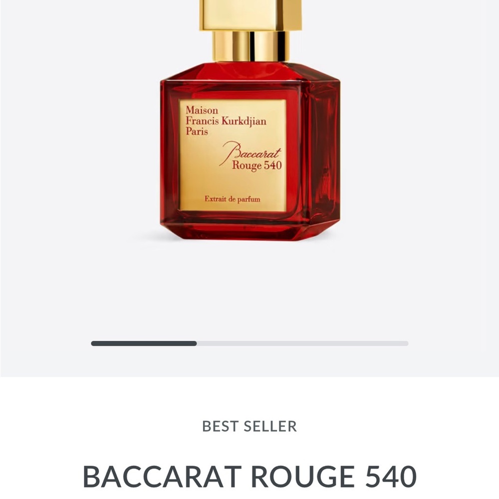Maison Francis Kurkdjian Red and Gold Accent Bottle